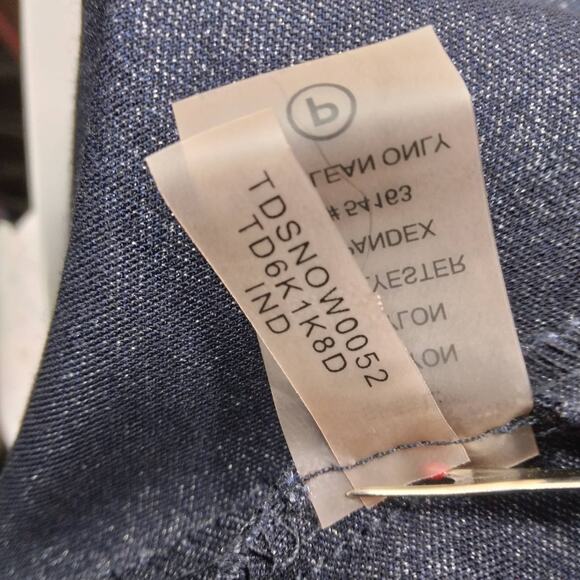 Tommy Hilfiger Indigo Fit and Flare Dress Size 8 Sparkle Denim Look Stretchy - Picture 12 of 15